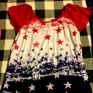 American flag design shirt by indigo soul Size XL